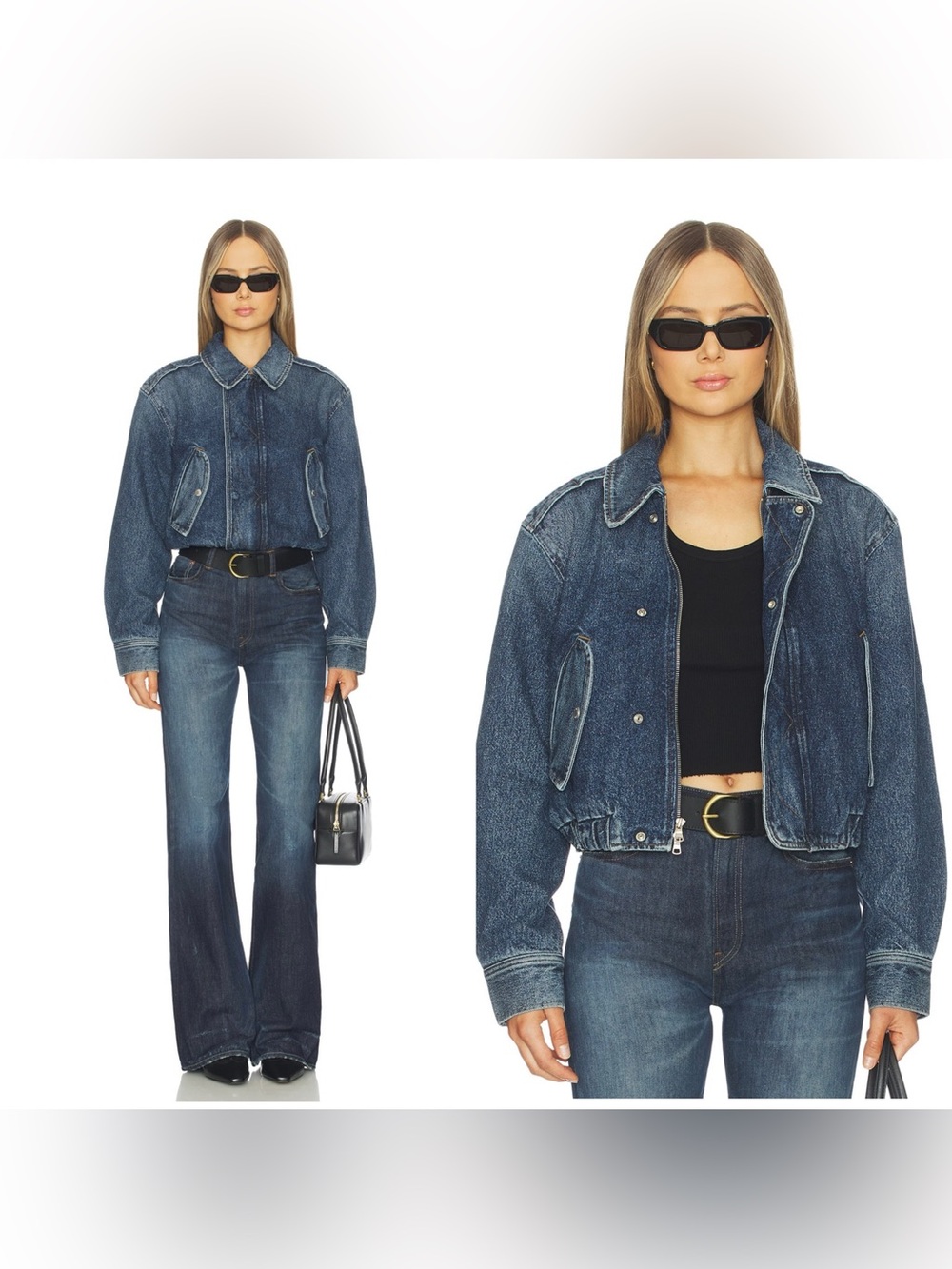 NWT AGOLDE Shane Jacket in Arcadia dark Wash